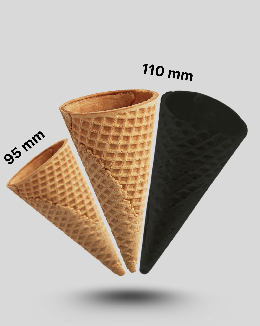 Combo pack (Waffle cones) Net Quantity : 50 Pcs