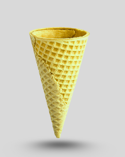 Mango waffle cone